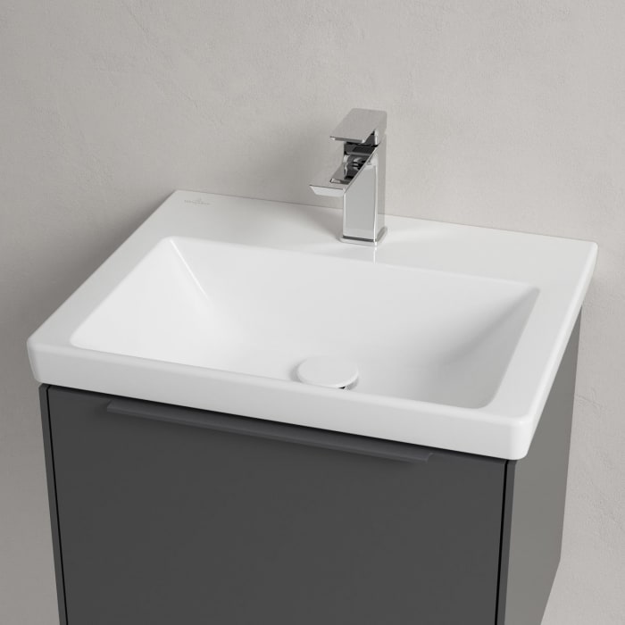 Villeroy & Boch Subway 3.0 Badmöbel-Set 55 cm, Griff in Möbelfarbe, 1 Auszug