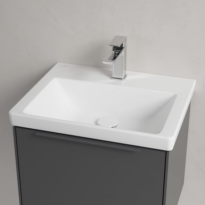 Villeroy & Boch Subway 3.0 Badmöbel-Set 55 cm, Griff in Möbelfarbe, 1 Auszug