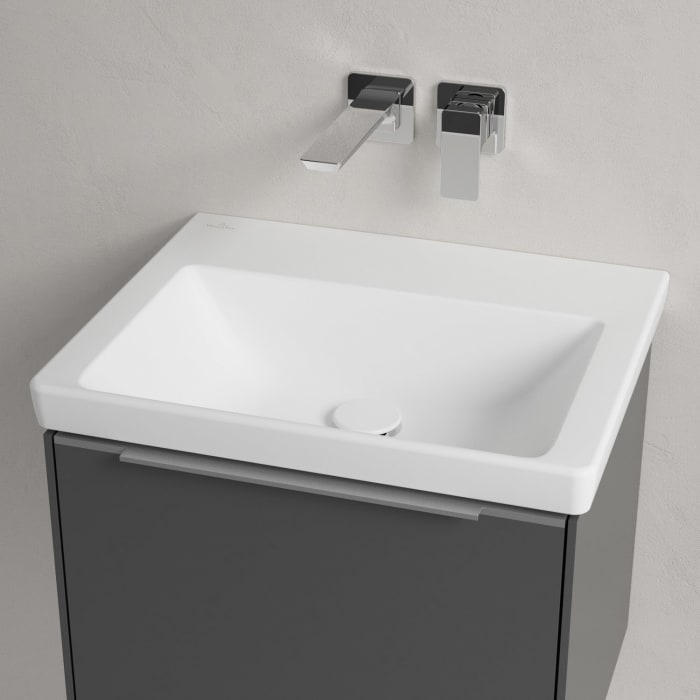 Villeroy & Boch Subway 3.0 Badmöbel-Set 55 cm mit Beleuchtung, 1 Auszug