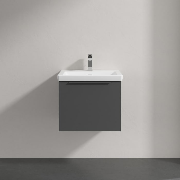 Villeroy & Boch Subway 3.0 Badmöbel-Set 55 cm, Griff in Möbelfarbe, 1 Auszug