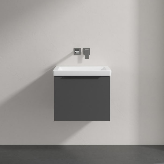 Villeroy & Boch Subway 3.0 Badmöbel-Set 55 cm, Griff in Möbelfarbe, 1 Auszug