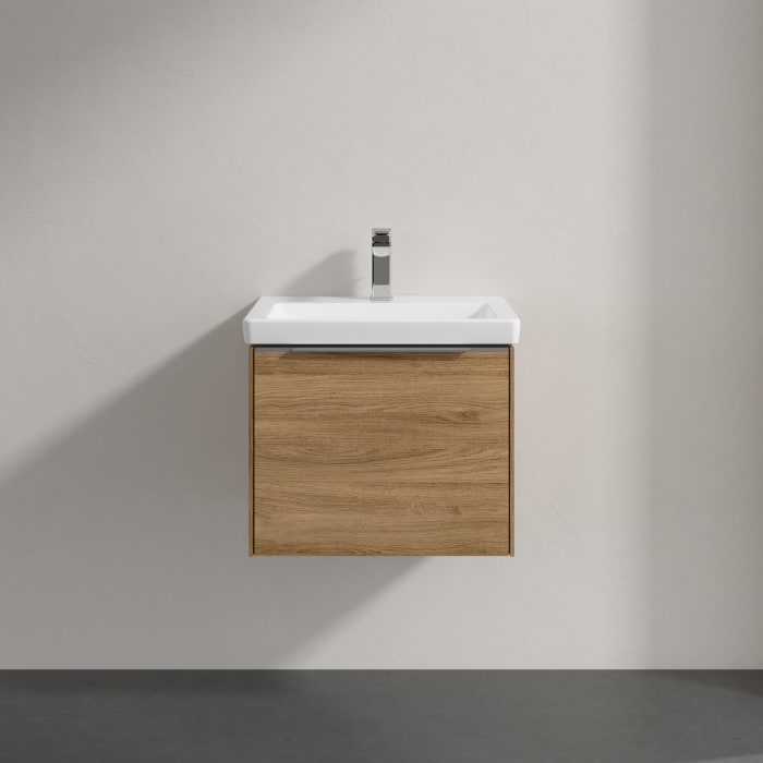 Villeroy & Boch Subway 3.0 Badmöbel-Set 55 cm mit Beleuchtung, 1 Auszug