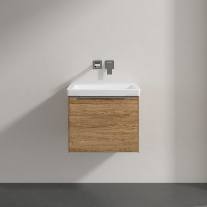 Villeroy & Boch Subway 3.0 Badmöbel-Set 55 cm mit Beleuchtung, 1 Auszug