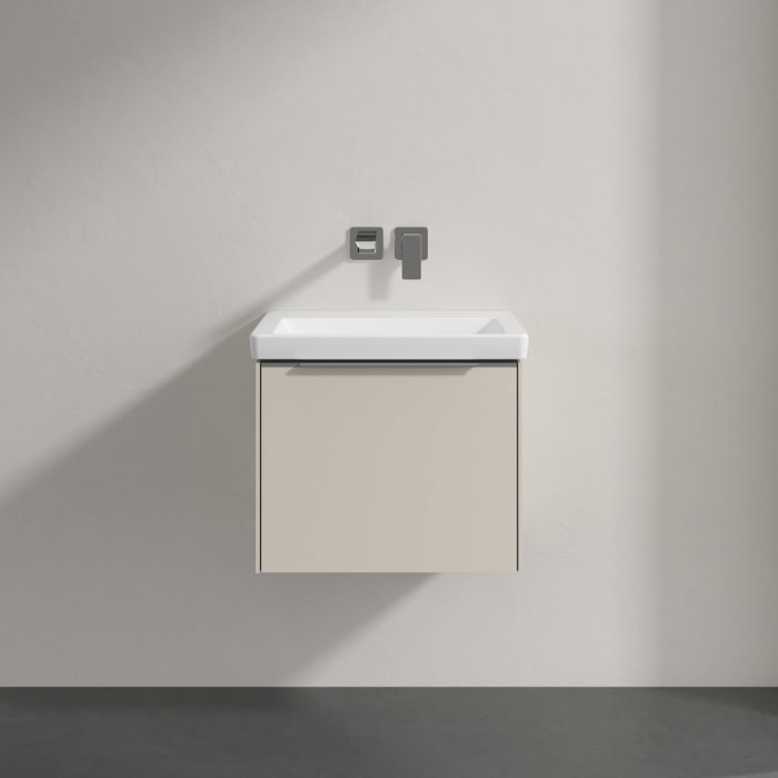 Villeroy & Boch Subway 3.0 Badmöbel-Set 55 cm mit Beleuchtung, 1 Auszug