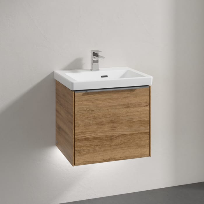 Villeroy & Boch Subway 3.0 Badmöbel-Set 50 cm mit Beleuchtung, 1 Auszug