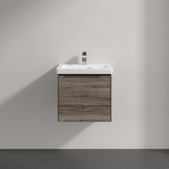 Villeroy & Boch Subway 3.0 Badmöbel-Set 50 cm, Griff volcano black, 1 Auszug