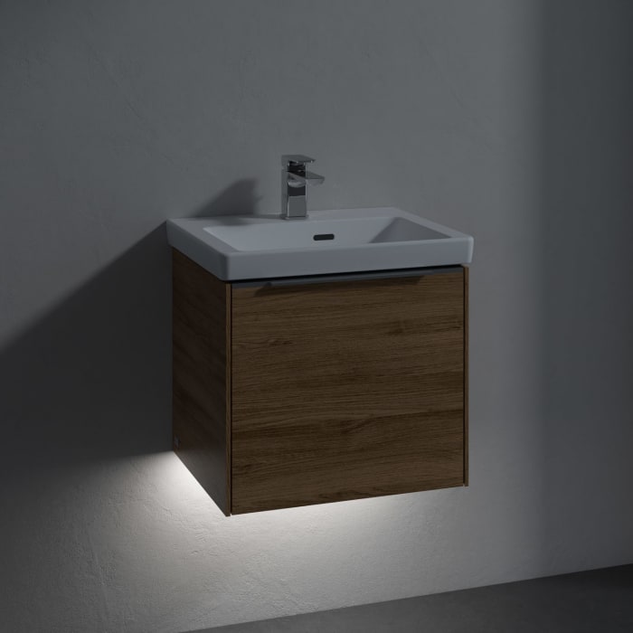 Villeroy & Boch Subway 3.0 Badmöbel-Set 50 cm mit Beleuchtung, 1 Auszug