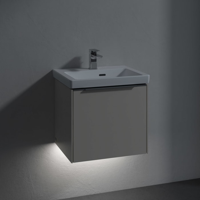 Villeroy & Boch Subway 3.0 Badmöbel-Set 50 cm mit Beleuchtung, 1 Auszug