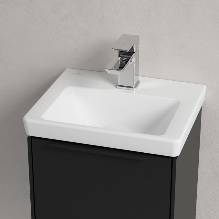 Villeroy & Boch Subway 3.0 Badmöbel-Set 37 cm, Griff volcano black, 1 Tür Anschlag links