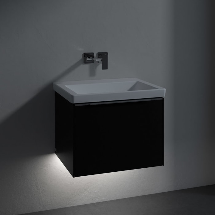 Villeroy & Boch Subway 3.0 Badmöbel-Set 60 cm mit Beleuchtung, 1 Auszug