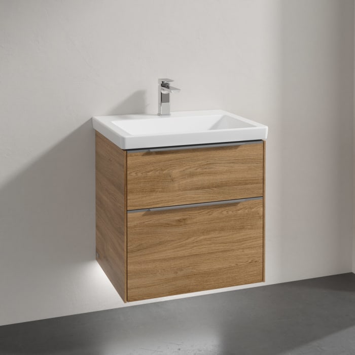 Villeroy & Boch Subway 3.0 Badmöbel-Set 60 cm mit Beleuchtung, 2 Auszüge