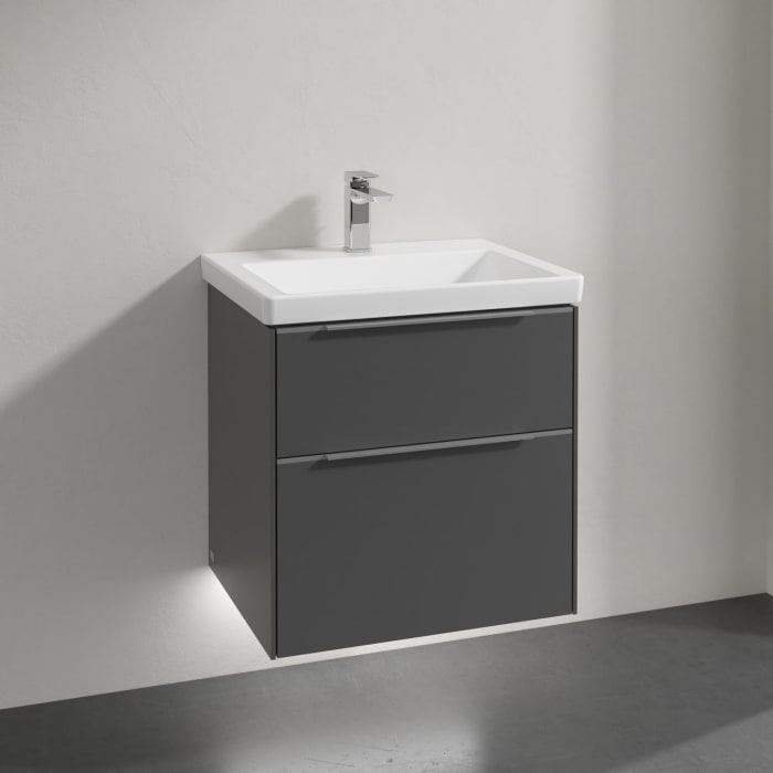 Villeroy & Boch Subway 3.0 Badmöbel-Set 60 cm mit Beleuchtung, 2 Auszüge