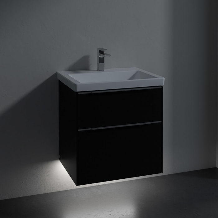 Villeroy & Boch Subway 3.0 Badmöbel-Set 60 cm mit Beleuchtung, 2 Auszüge