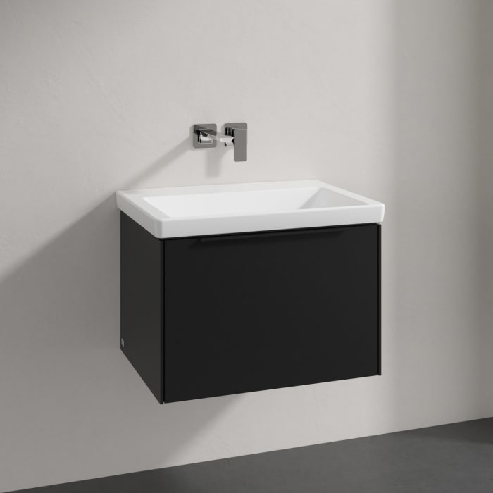 Villeroy & Boch Subway 3.0 Badmöbel-Set 65 cm, Griff volcano black, 1 Auszug