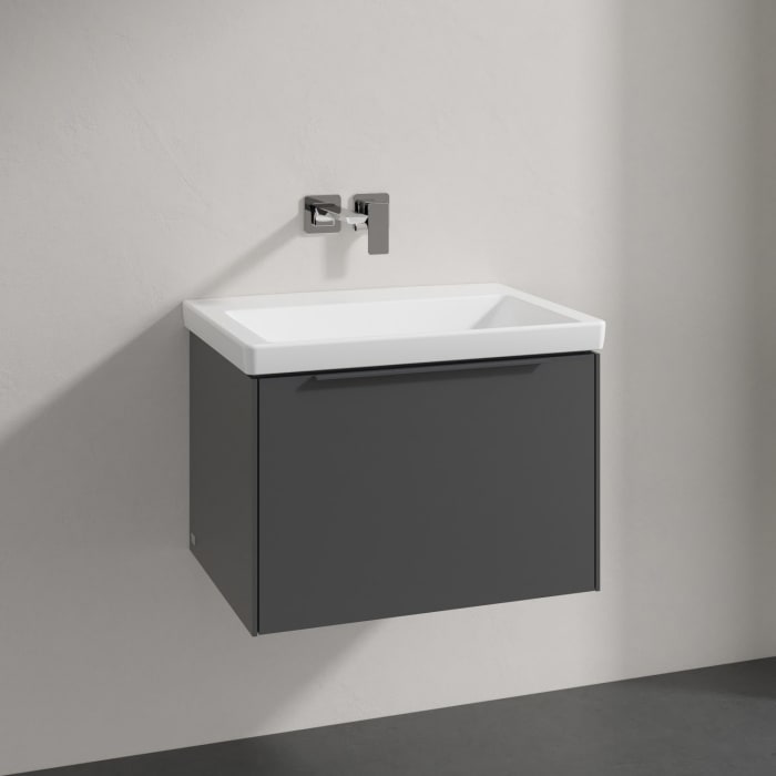 Villeroy & Boch Subway 3.0 Badmöbel-Set 65 cm, Griff in Möbelfarbe, 1 Auszug