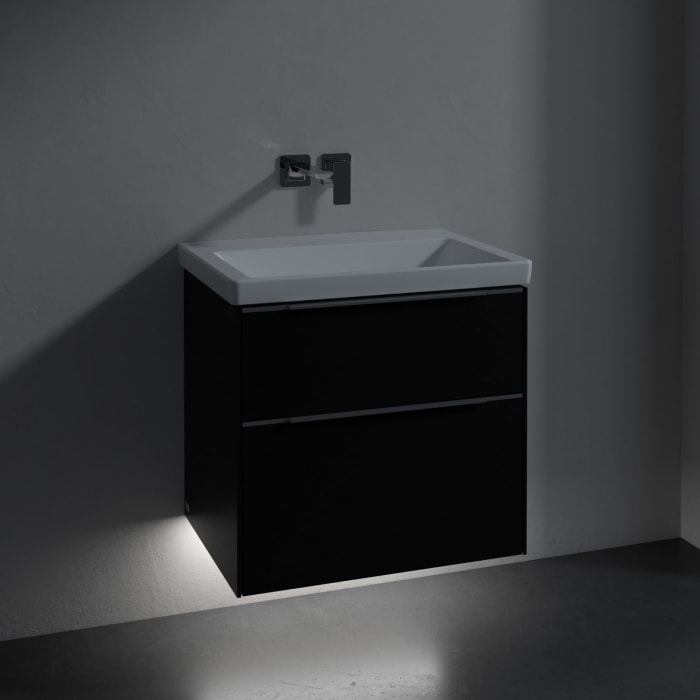 Villeroy & Boch Subway 3.0 Badmöbel-Set 65 cm mit Beleuchtung, 2 Auszüge