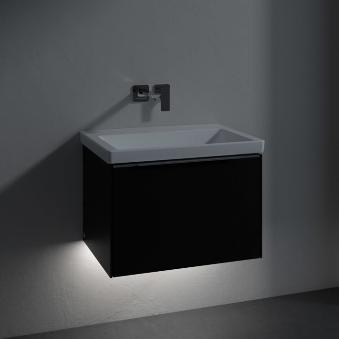 Villeroy & Boch Subway 3.0 Badmöbel-Set 65 cm mit Beleuchtung, 1 Auszug