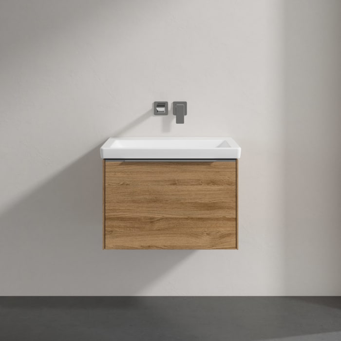 Villeroy & Boch Subway 3.0 Badmöbel-Set 65 cm mit Beleuchtung, 1 Auszug