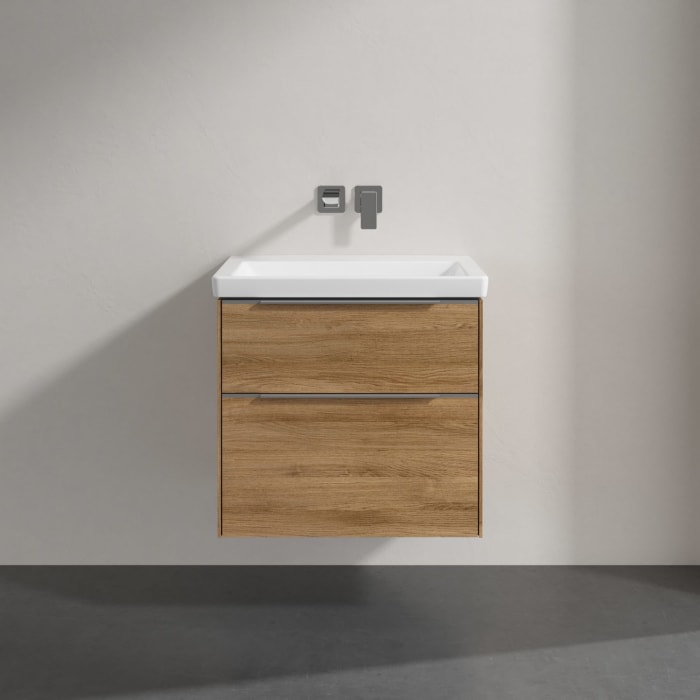 Villeroy & Boch Subway 3.0 Badmöbel-Set 65 cm mit Beleuchtung, 2 Auszüge