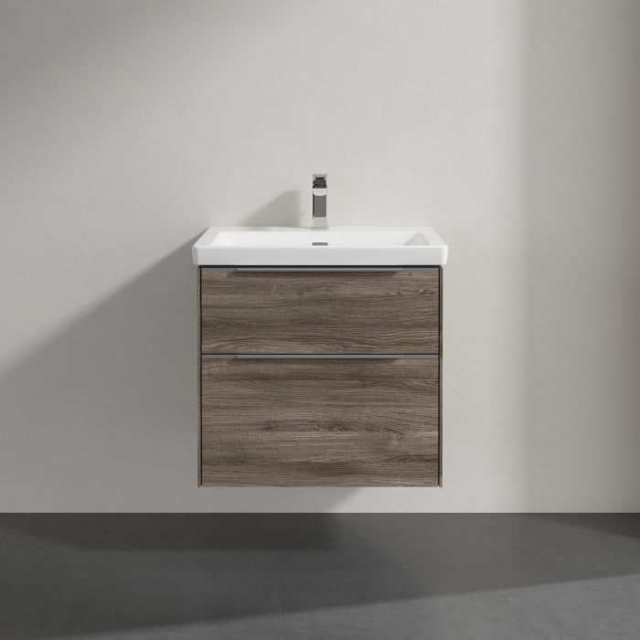 Villeroy & Boch Subway 3.0 Badmöbel-Set 65 cm mit Beleuchtung, 2 Auszüge