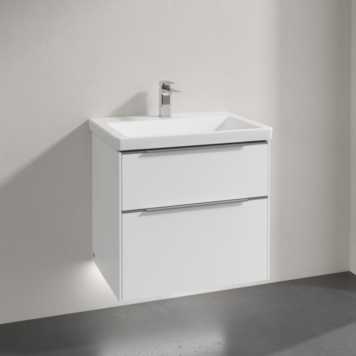 Villeroy & Boch Subway 3.0 Badmöbel-Set 65 cm mit Beleuchtung, 2 Auszüge