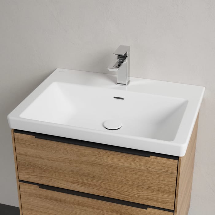 Villeroy & Boch Subway 3.0 Badmöbel-Set 65 cm, Griff volcano black, 2 Auszüge