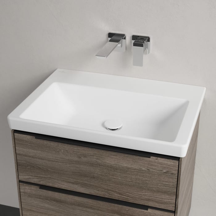 Villeroy & Boch Subway 3.0 Badmöbel-Set 65 cm, Griff volcano black, 2 Auszüge