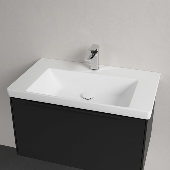 Villeroy & Boch Subway 3.0 Badmöbel-Set 80 cm, Griff volcano black, 1 Auszug