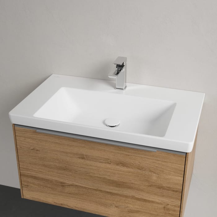 Villeroy & Boch Subway 3.0 Badmöbel-Set 80 cm mit Beleuchtung, 1 Auszug