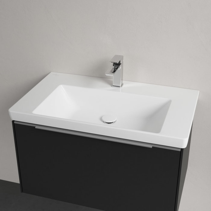 Villeroy & Boch Subway 3.0 Badmöbel-Set 80 cm mit Beleuchtung, 1 Auszug