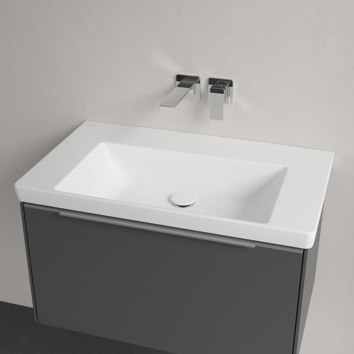 Villeroy & Boch Subway 3.0 Badmöbel-Set 80 cm mit Beleuchtung, 1 Auszug