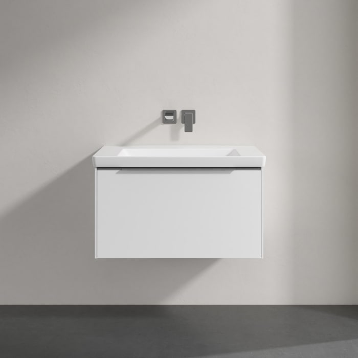 Villeroy & Boch Subway 3.0 Badmöbel-Set 80 cm mit Beleuchtung, 1 Auszug