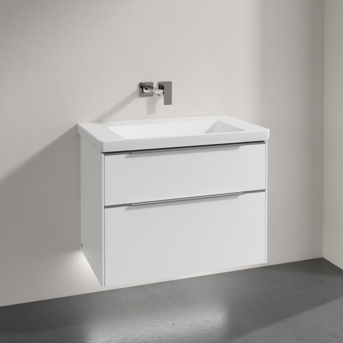 Villeroy & Boch Subway 3.0 Badmöbel-Set 80 cm mit Beleuchtung, 2 Auszüge