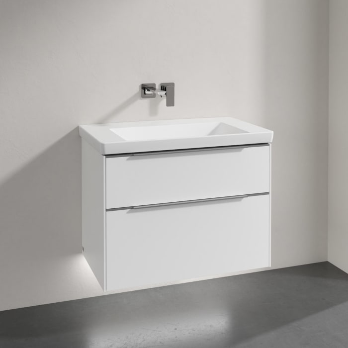 Villeroy & Boch Subway 3.0 Badmöbel-Set 80 cm mit Beleuchtung, 2 Auszüge