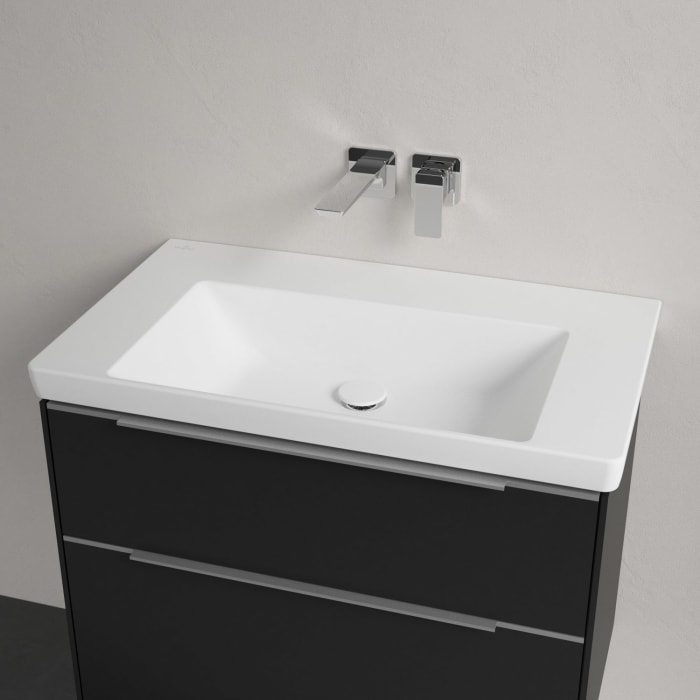 Villeroy & Boch Subway 3.0 Badmöbel-Set 80 cm mit Beleuchtung, 2 Auszüge