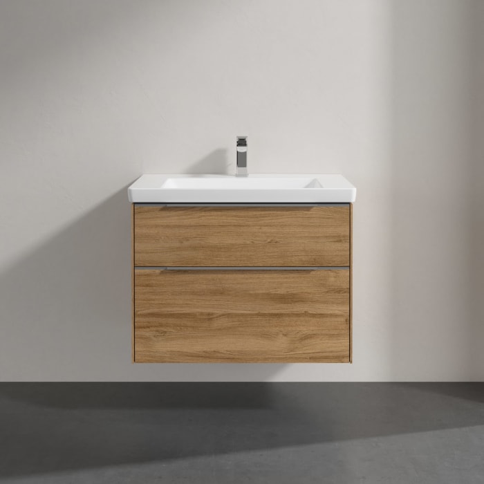 Villeroy & Boch Subway 3.0 Badmöbel-Set 80 cm mit Beleuchtung, 2 Auszüge