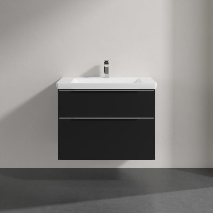 Villeroy & Boch Subway 3.0 Badmöbel-Set 80 cm mit Beleuchtung, 2 Auszüge