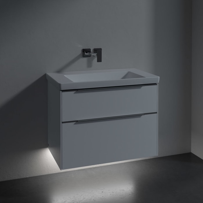 Villeroy & Boch Subway 3.0 Badmöbel-Set 80 cm mit Beleuchtung, 2 Auszüge