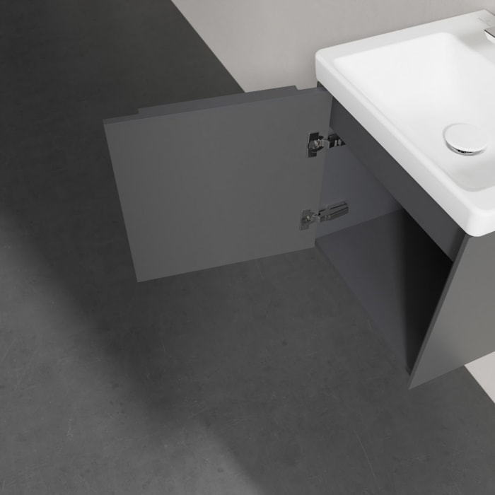 Villeroy & Boch Subway 3.0 Badmöbel-Set 45 cm, Griff in Möbelfarbe, 1 Tür Anschlag links