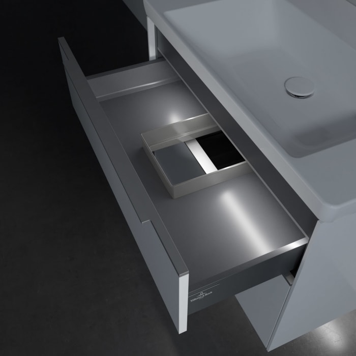 Villeroy & Boch Subway 3.0 Badmöbel-Set 80 cm mit Beleuchtung, 2 Auszüge