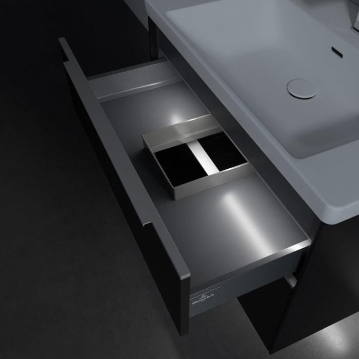 Villeroy & Boch Subway 3.0 Badmöbel-Set 80 cm mit Beleuchtung, 2 Auszüge