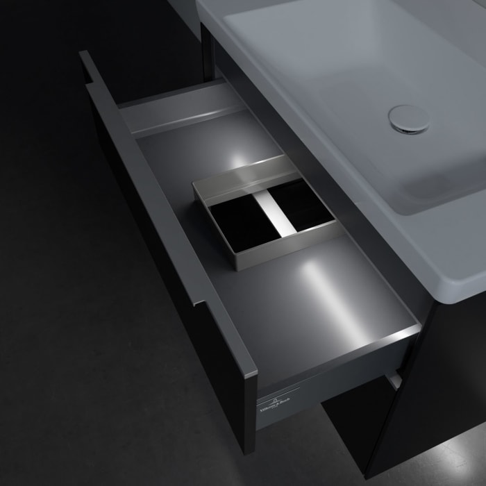 Villeroy & Boch Subway 3.0 Badmöbel-Set 80 cm mit Beleuchtung, 2 Auszüge