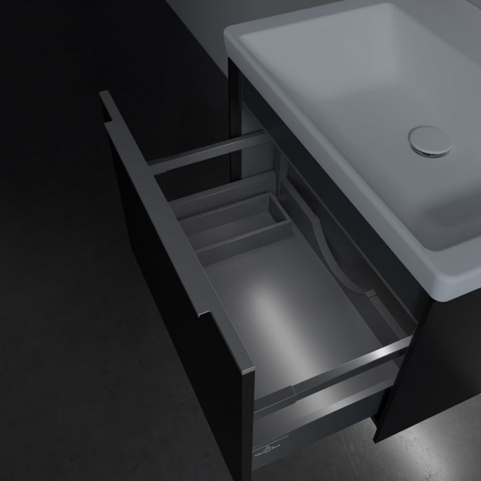 Villeroy & Boch Subway 3.0 Badmöbel-Set 65 cm mit Beleuchtung, 1 Auszug