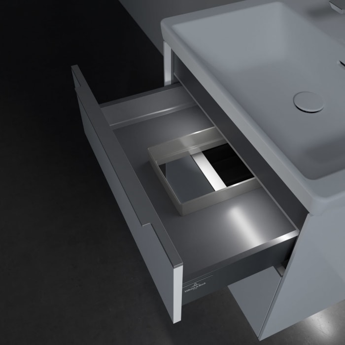 Villeroy & Boch Subway 3.0 Badmöbel-Set 65 cm mit Beleuchtung, 2 Auszüge