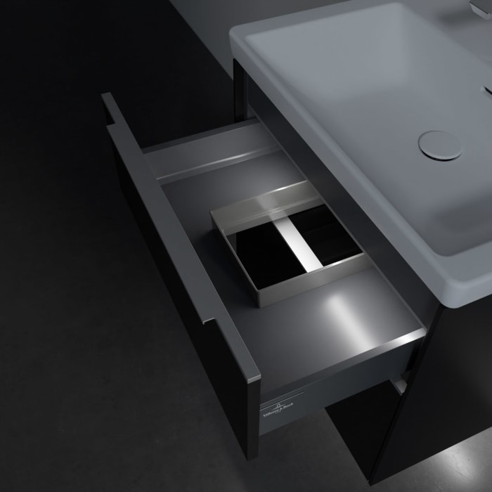 Villeroy & Boch Subway 3.0 Badmöbel-Set 65 cm mit Beleuchtung, 2 Auszüge