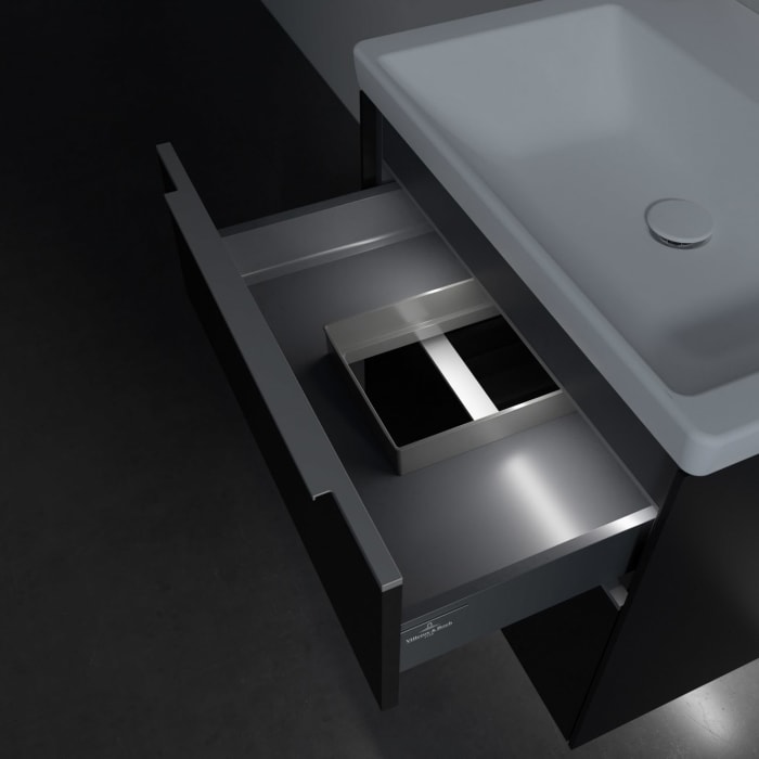 Villeroy & Boch Subway 3.0 Badmöbel-Set 65 cm mit Beleuchtung, 2 Auszüge