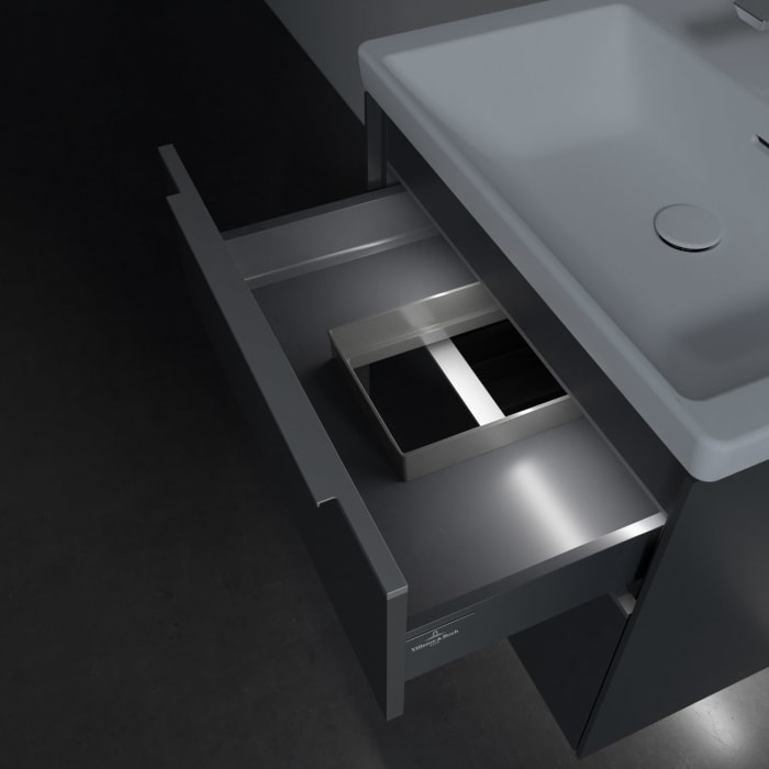 Villeroy & Boch Subway 3.0 Badmöbel-Set 65 cm mit Beleuchtung, 2 Auszüge