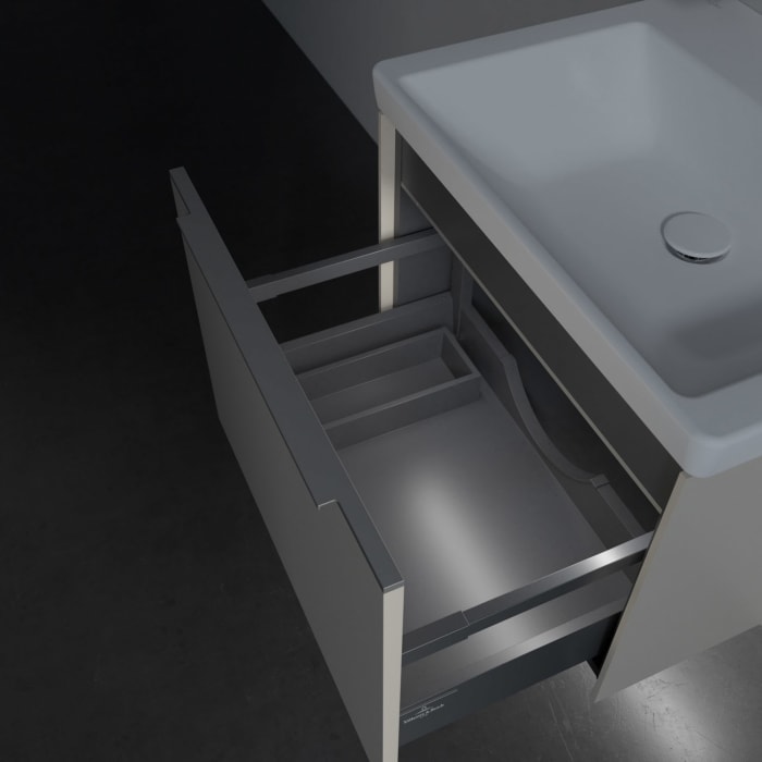 Villeroy & Boch Subway 3.0 Badmöbel-Set 60 cm mit Beleuchtung, 1 Auszug