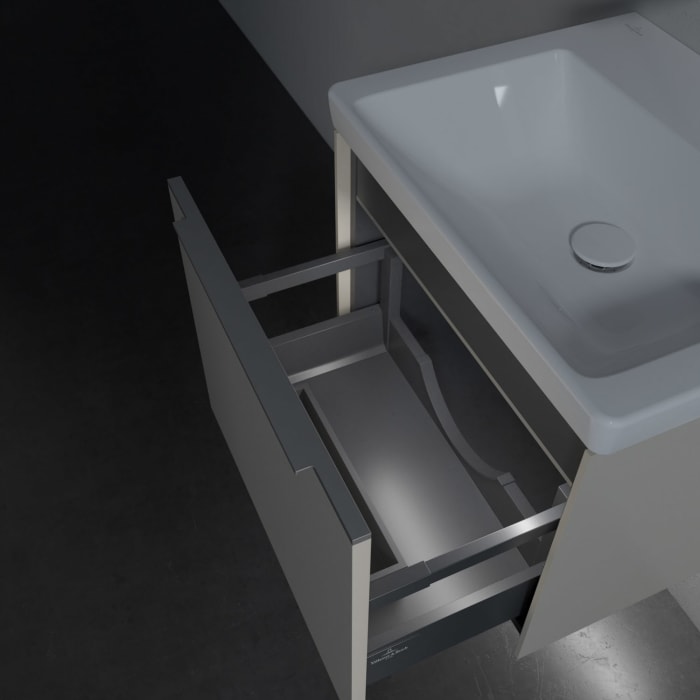 Villeroy & Boch Subway 3.0 Badmöbel-Set 55 cm mit Beleuchtung, 1 Auszug