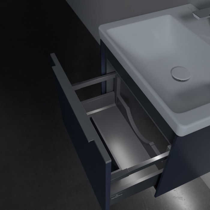 Villeroy & Boch Subway 3.0 Badmöbel-Set 55 cm mit Beleuchtung, 1 Auszug